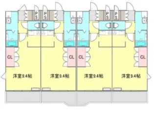 スカイヒルズB【2階】の間取り