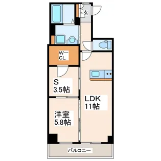 CHARITE VI【10階】の間取り