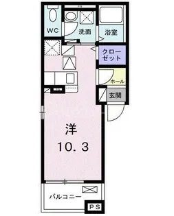 レスパース・プレザン【1階】の間取り