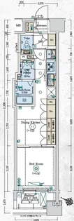 GENOVIA阪東橋IIskygarden【7階】の間取り