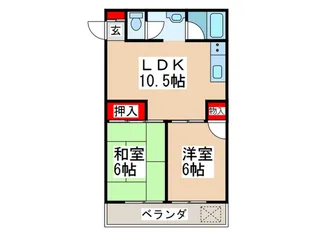 ハイムベヒライン【3階】の間取り