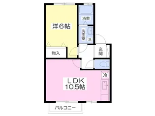 イースト・パーク宮城野【2階】の間取り