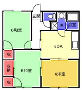 ハイツエスポワール【2階】の間取り