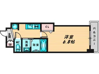 Luxe深江橋II【10階】の間取り