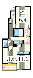 ラ・ヴェール【1階】の間取り