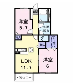 シーサイドA【1階】の間取り