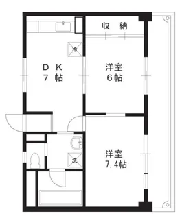 上野マンション【2階】の間取り
