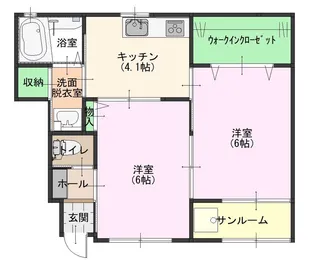 ラ・ファミーユ【1階】の間取り