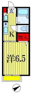 モンピエス船橋【1階】の間取り