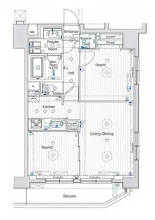 南千住清川レジデンス【9階】の間取り