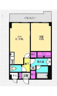 コンフォート栗原【4階】の間取り