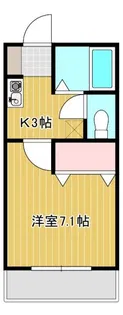 ベルハウス和地山B【1階】の間取り