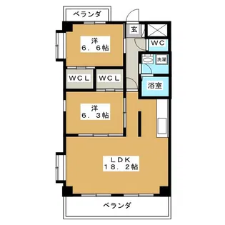 サクセスSt.【6階】の間取り