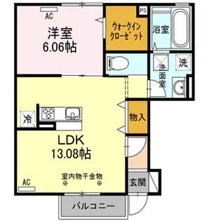 グランメゾン野池【1階】の間取り