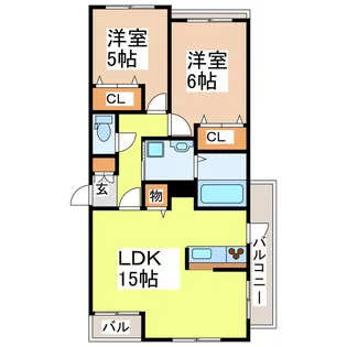 祐晋マンション【1階】の間取り