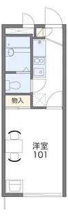 レオパレス新地【1階】の間取り