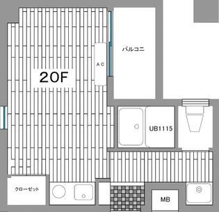 1Rの間取り画像