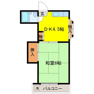 グリーンヒルハイム【2階】の間取り