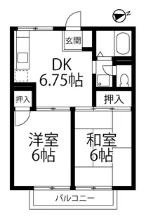 プレジール翔【1階】の間取り