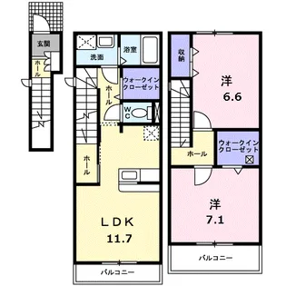 ヒルトップ【2階】の間取り