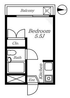 麻布フラット【3階】の間取り