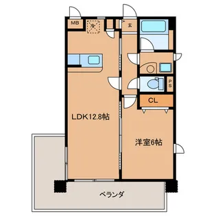 カノン横浜【4階】の間取り