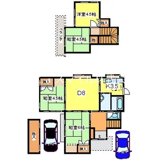 熊本県熊本市北区八景水谷2【一戸建】の間取り