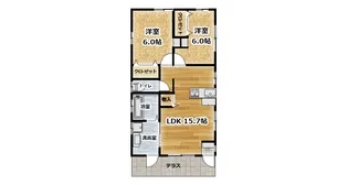 群馬県邑楽郡大泉町大字坂田【一戸建】の間取り