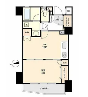 グランドパーク池尻大橋【2階】の間取り