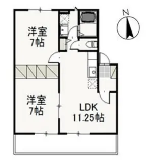 ブロッサム21 A【1階】の間取り