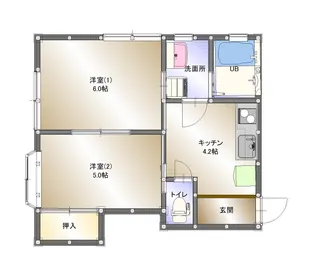 メーム西泉II【1階】の間取り