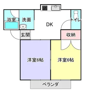 コーリン誠恵【2階】の間取り