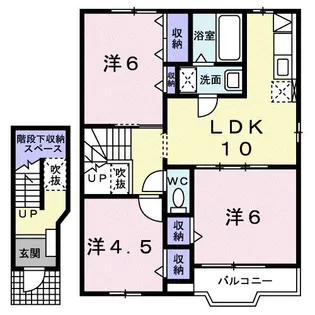 グレイスレジデンスB【2階】の間取り