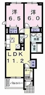 ベルアンジュ【1階】の間取り