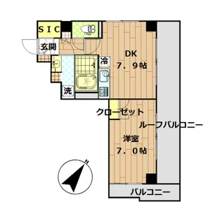 ルミエール洗足【3階】の間取り