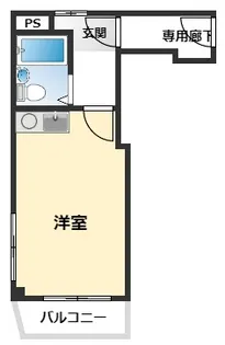 1Rの間取り画像