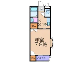 ネバ-ランド姫島【4階】の間取り