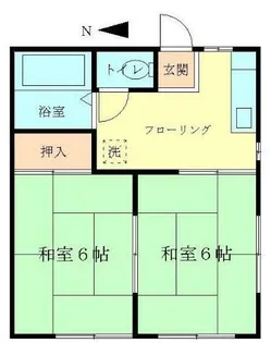 浜祥コーポA【2階】の間取り