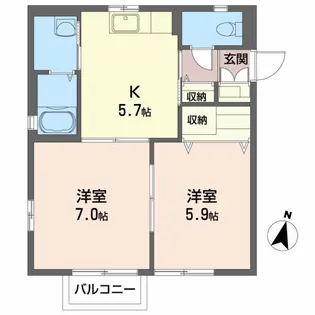 エストY・S【2階】の間取り