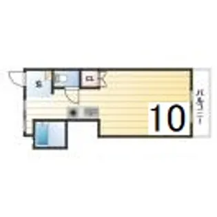 サンシャインコート 犬猫可 角【1階】の間取り