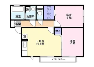 フルール【1階】の間取り
