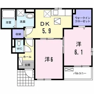 広島県広島市安佐南区安東3【アパート】の間取り