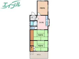 三重県松阪市五反田町4【一戸建】の間取り