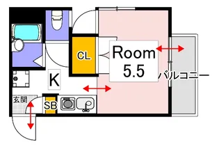 内田ビル【3階】の間取り