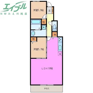 メゾンアベリア【1階】の間取り