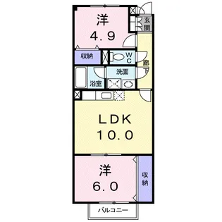 ソレイユ【1階】の間取り