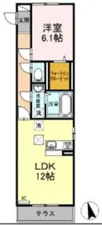 神奈川県厚木市愛甲東1【アパート】の間取り