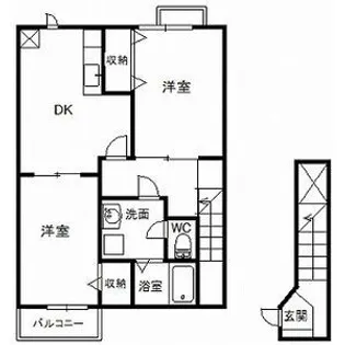 ガーデンヒルズ【2階】の間取り