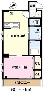 シースター北町【2階】の間取り