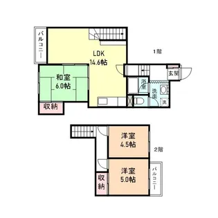 レジデンス徳田【3階】の間取り